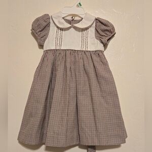 Luli & Me  Embroidered Christmas Holiday Dress 18m
